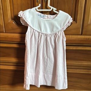 Pink and White Striped Dress